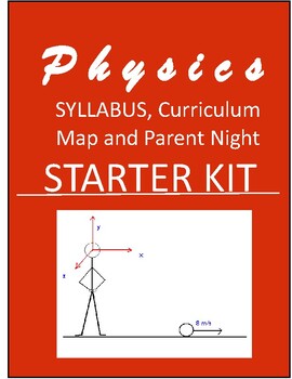 Preview of HS Physics Planning & Starter Kit - Syllabus, Parent Night, Curriculum Map