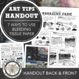Middle, High School Art Printable Worksheet: Creating a Ma