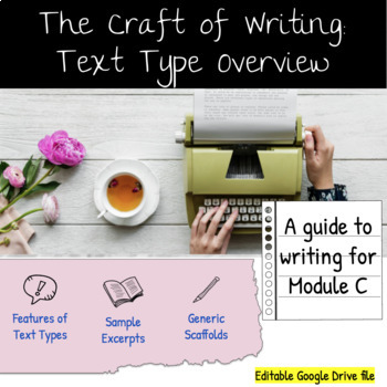 Preview of HSC Craft of Writing: Overview of Text Types, Examples & Scaffolds 