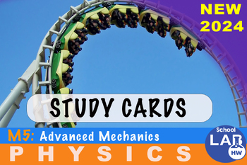 Preview of HSC M5 Study Cards - Advanced Mechanics (2024 update)