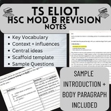 HSC MOD B TS ELIOT Revision Resource (Essay Scaffolds/voca
