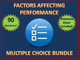 HSC PDHPE Factors Affecting Performance Multiple Choice