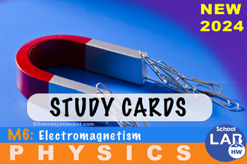 Preview of HSC Physics M6 Study Cards: Electromagnetism