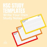 HSC Study Templates