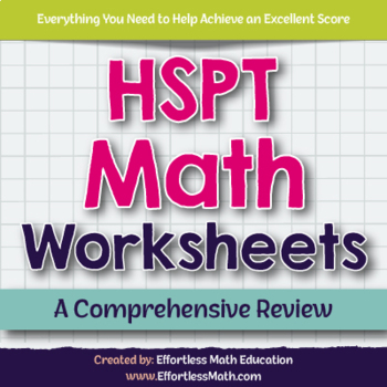 Preview of HSPT Math Worksheets