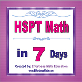 HSPT Math in 7 Days + 2 full-length HSPT Math practice tests