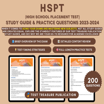 Preview of HSPT Prep Guide 2023-2024: Comprehensive Exam Study Aid