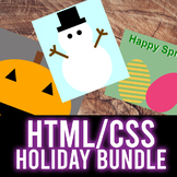 HTML/CSS Fun Projects- Holiday Theme| Practice Divs, Class