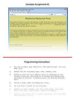 Preview of HTML Programming & Web Design: Practical Part Unit 1