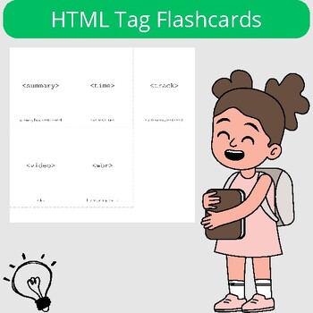 Preview of HTML Tag Flashcards