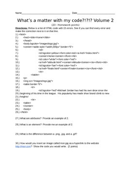 Preview of HTML - What's a matter with my code? - Volume 2