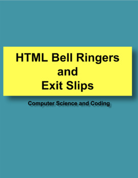 Preview of HTML and CSS Bell Ringers BUNDLE