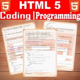 HTML5 for programming, computer science and web development.