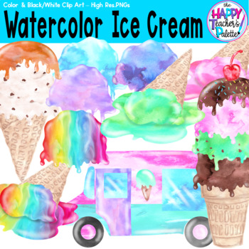 Ice Cream Scoops Clipart by Hands on Learning LLC