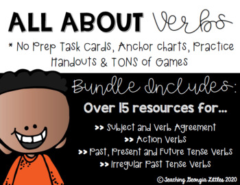 Preview of Distance Learning: Verbs BUNDLE Unit Resource