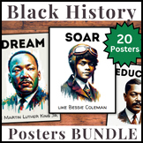 HUGE BUNDLE of 20 Black History Month Portrait Posters for