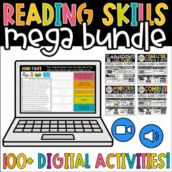 Preview of 3rd Grade Digital Reading Units & Activities BUNDLE Google Slides™ & Forms™