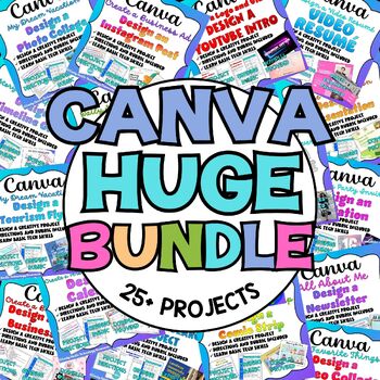 Preview of CANVA: HUGE Project Bundle - 25+ Graphic Design Projects & Assignments in Canva