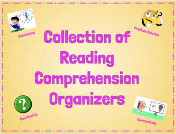 Preview of HUGE Collection of Reading Comprehension Organizers (Digital and Printable)