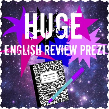 Preview of HUGE English Terms Review Prezi with handout