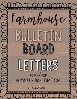 Bulletin board letters farmhouse