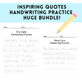 HUGE Inspiring Quote Handwriting Practice Bundle