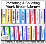 HUGE LIBRARY of Matching & Counting Work Binders - Prescho