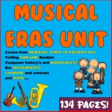 HUGE Music Eras Unit - Timeline, instruments, composers and more