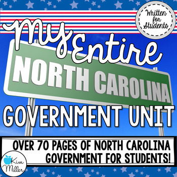 Preview of My Entire North Carolina Government Unit | BUNDLE