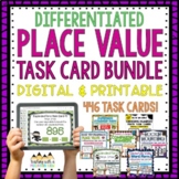 Place Value Task Card Bundle | Digital and Printable