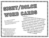 HUGE Printable Set- Large Sight/Dolch/High Frequency Word 