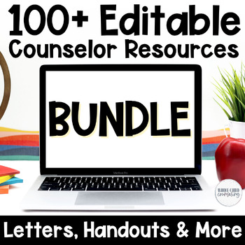 Preview of SALE Counselor and Mental Health Letters Templates Forms and Handouts BUNDLE