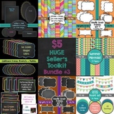 HUGE Seller's Toolkit Bundle #3! Digital Papers, Borders, Frames, & Accents