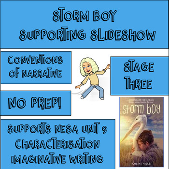 Preview of HUGE Supporting Slideshow - Stage 3 Unit 9 NESA Unit - Storm Boy - Narrative