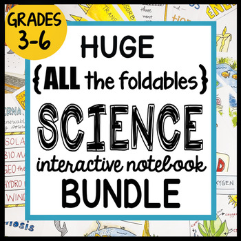 Preview of Science Doodle - HUGE {all the FOLDABLES} SCIENCE Bundle - INB, Grades 3-6