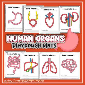 Human body playdough mats