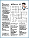 HUMAN BODY SYSTEMS Crossword Puzzle Worksheet Activity (4t