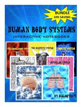 Preview of HUMAN BODY SYSTEMS INTERACTIVE NOTEBOOKS, BUNDLE 10% SAVING