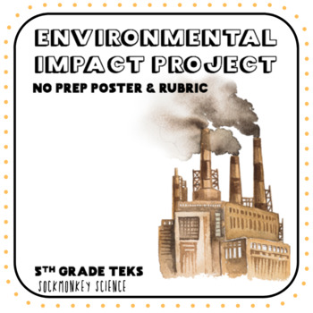 Preview of HUMAN IMPACT ON THE ENVIRONMENT PROJECT  {5th Grade Science TEKS Texas}
