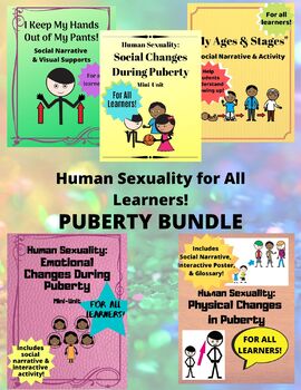Preview of HUMAN SEXUALITY FOR ALL LEARNERS: PUBERTY VALUE BUNDLE! (Save 30%)