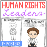 HUMAN and CIVIL RIGHTS LEADERS Coloring Pages and Posters 