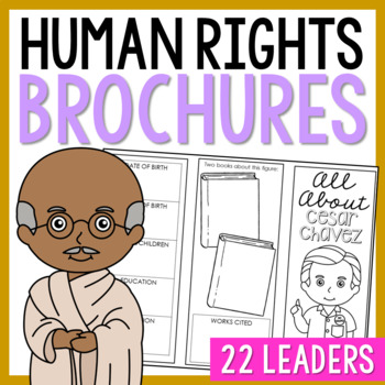 Preview of HUMAN and CIVIL RIGHTS LEADERS Research Projects | Biography Report Activity