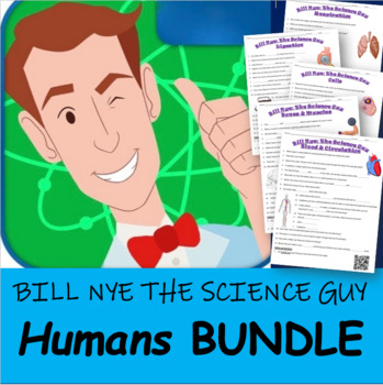 Preview of Bill Nye the Science Guy HUMANS Bundle | 18 Video Worksheets