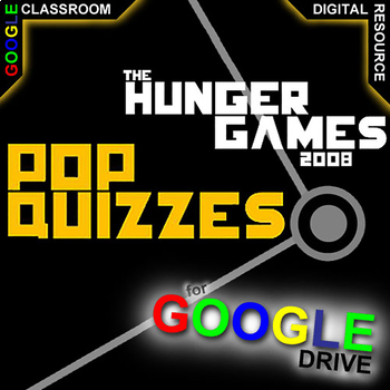 Preview of HUNGER GAMES 27 Pop Quizzes DIGITAL Comprehension Question Exit Ticket Slips
