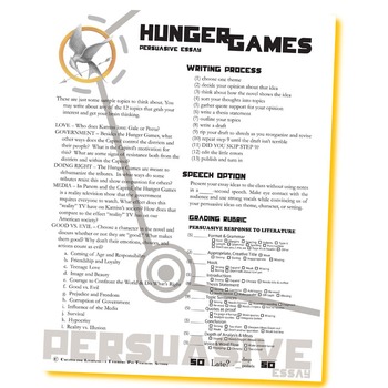 hook for the hunger games essay