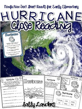 Preview of HURRICANE Close Read {Early Elementary}