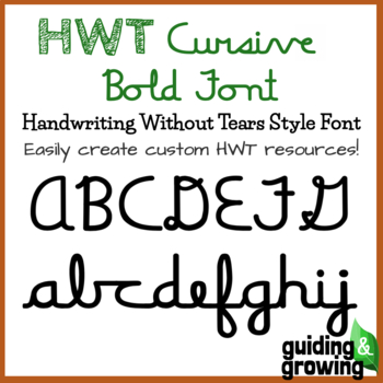 Preview of HWT Style - Cursive Bold Font
