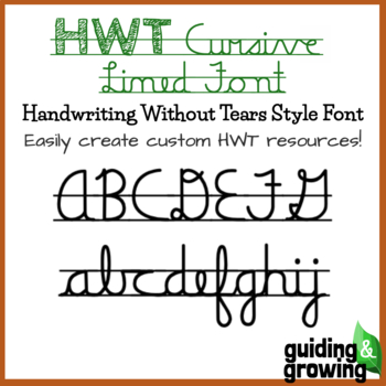Preview of HWT Style - Cursive Lined Font