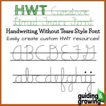 Preview of HWT Style - Cursive Lined Trace Font