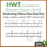 HWT Style - Cursive Lined Trace Font